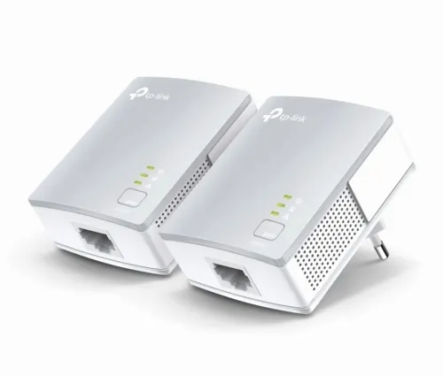 Адаптер Powerline TP-LINK TL-PA4010 KIT, AV600, 600 Mбит/c, Белый