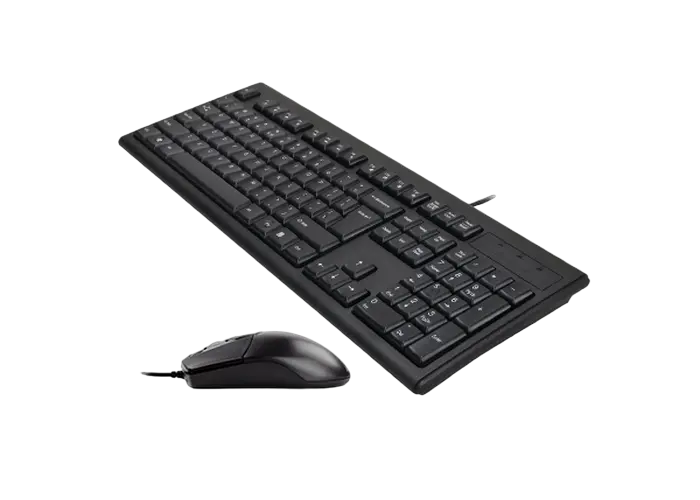 Set Tastatură + Mouse A4Tech KR-8372, Cu fir, Negru