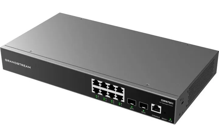 Comutator Grandstream GWN7801, 8x 10/100/1000 Mbps