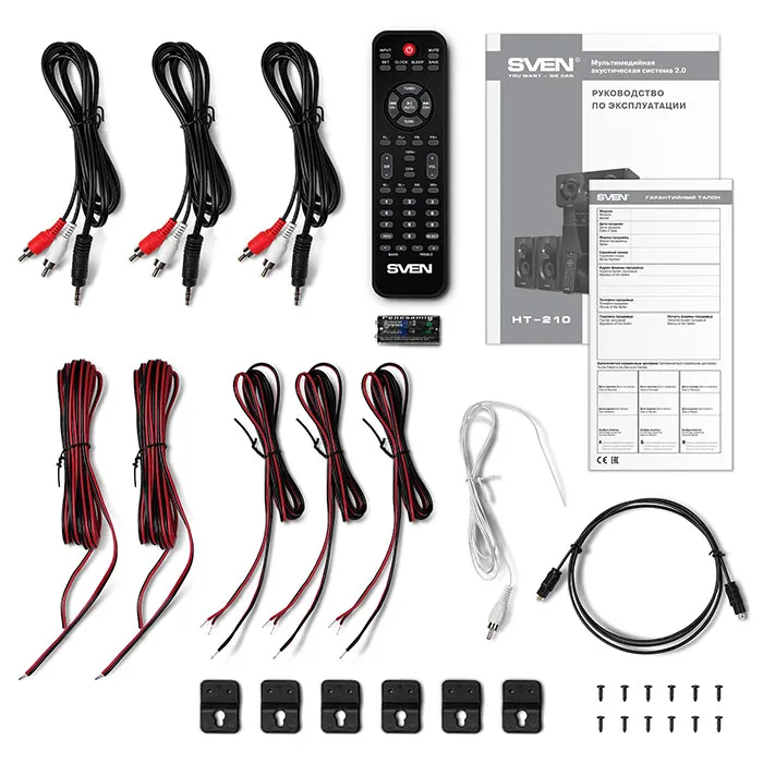 Sistem audio SVEN HT-210, Negru