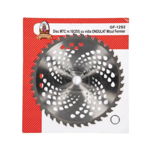 Диск для мотокосы Micul Fermier 255x25.4x40T (волнистый)
