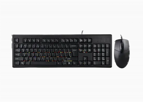 Set Tastatură + Mouse A4Tech KR-8372, Cu fir, Negru