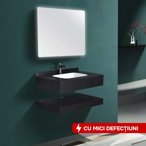 Комплект мебели для ванной комнаты из спеченного камня 1009N (80 см)