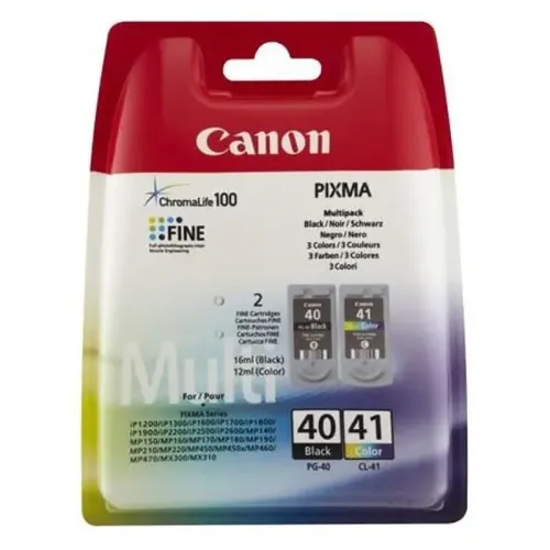 Cartuș de cerneală Canon PG-40+CL-41, 16ml, Pachet multiplu cu 2 culori