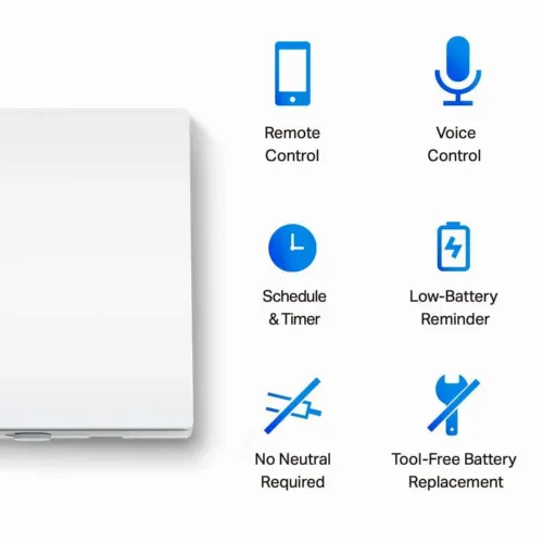 Comutator inteligent de lumină TP-LINK Tapo S210, Alb