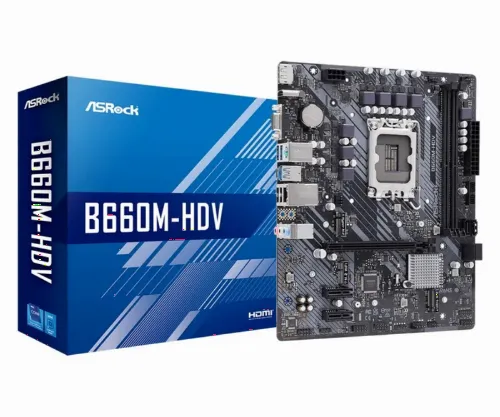 Placă de bază ASRock B660M-HDV, LGA1700, Intel B660, Micro-ATX