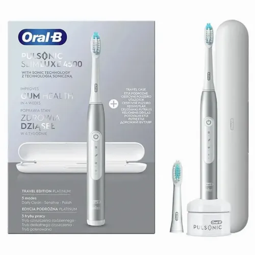 Periuța de dinți electrică sonică BRAUN S411.526.3X, Argintiu