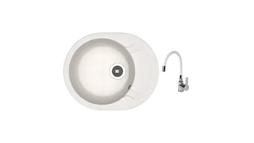 НАБОР для мойки Dr Gans Berta 580 + SanDonna F 9995 белый