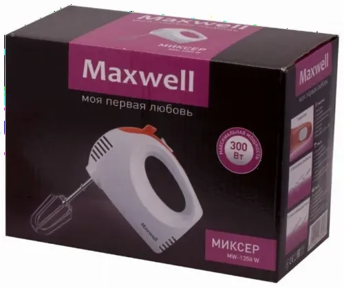 Mixer Manual Maxwell MW-1358, Alb