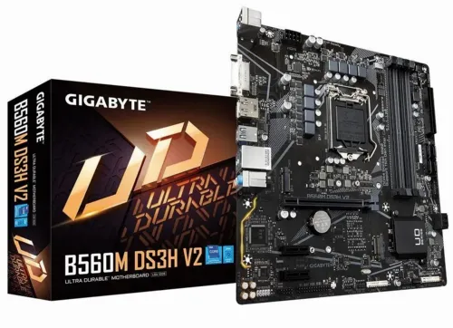 Placă de bază Gigabyte B560M DS3H V2, LGA1200, Intel B560, Micro-ATX