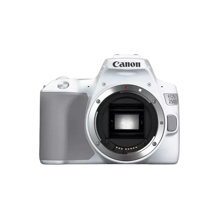 Aparat foto DSLR Canon EOS 250D + EF-S 18-55 IS, Alb