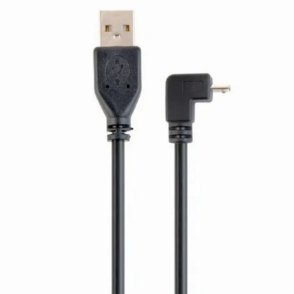 Кабель для зарядки и синхронизации Cablexpert CCP-mUSB2-AMBM90-6, USB Type-A/micro-USB, 1,8м, Чёрный