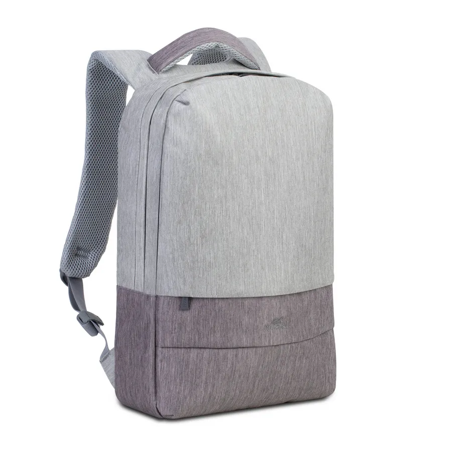 Рюкзак для ноутбука RivaCase Prater, 15.6", Полиэстер, Серый/Мокко