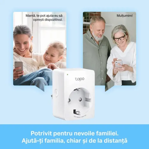Priză inteligentă TP-LINK Tapo P110, Alb