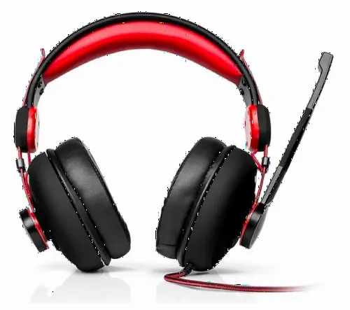 Căști gaming SVEN AP-G777MV, Cu fir, Negru/Roșu