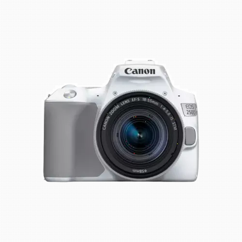 Aparat foto DSLR Canon EOS 250D + EF-S 18-55 IS, Alb