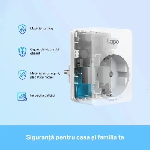 Priză inteligentă TP-LINK Tapo P110, Alb
