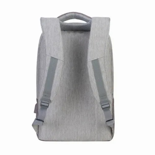 Rucsac pentru Laptop RivaCase Prater, 15.6", Poliester, Gri/Moca