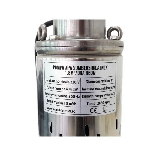 Pompa submersibila Micul Fermier 0.79 kW 60m (Cu snec)