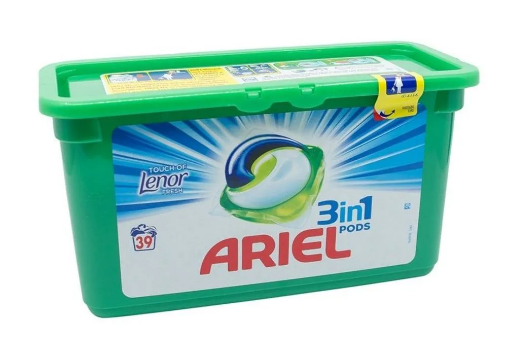 Capsule 3în1 Ariel Touch of Lenor, 39 buc