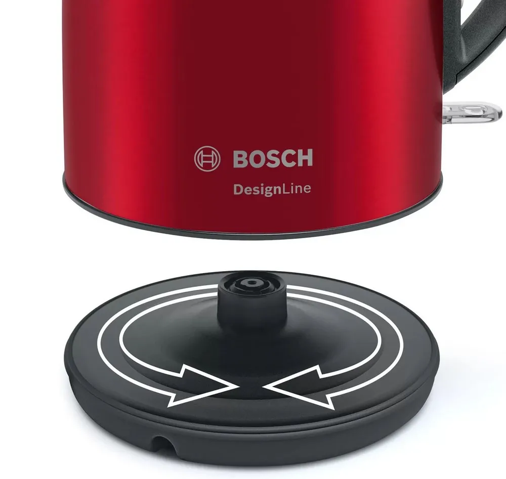 Fierbător electric Bosch TWK3P424, Roșu