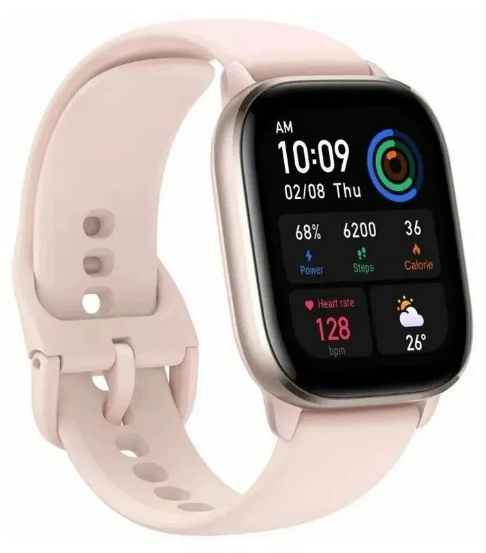 Ceas inteligent Xiaomi Amazfit GTS 4 Mini, 42 mm, Flamingo roz