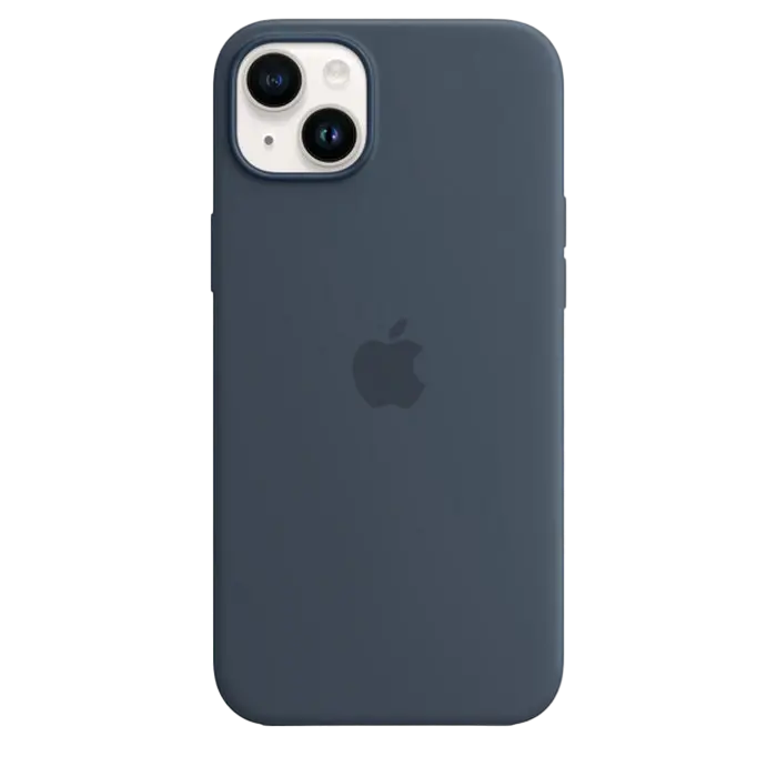 Original iPhone 14 Plus Silicone Case with MagSafe - Storm Blue, Model A2911