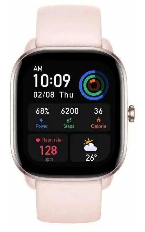 Ceas inteligent Xiaomi Amazfit GTS 4 Mini, 42 mm, Flamingo roz