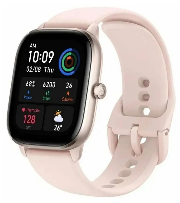 Ceas inteligent Xiaomi Amazfit GTS 4 Mini, 42 mm, Flamingo roz