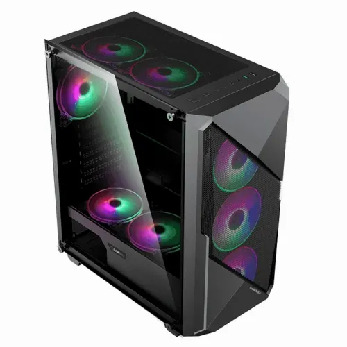 Компьютерный корпус Gamemax Revolt, Midi-Tower, ATX, Чёрный