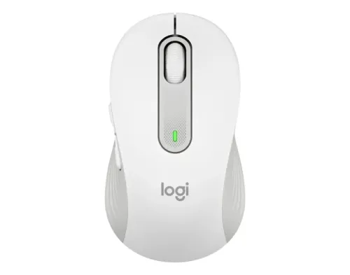 Wireless Mouse Logitech M650 Signature, Optical, 400-4000 dpi, 5 buttons, 1xAA, 2.4GHz/BT, White