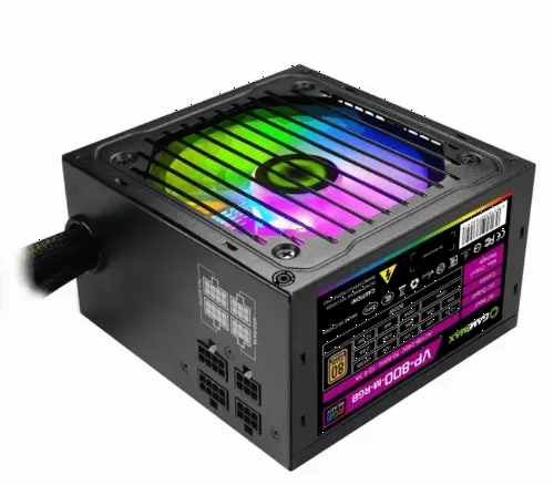 Sursă Alimentare PC Gamemax VP-800-RGB-M, 800W, ATX, Semi-modular