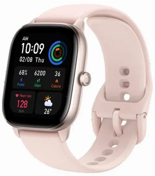 Умные часы Xiaomi Amazfit GTS 4 Mini, 42 мм, Розовый фламинго