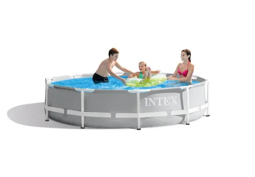 Piscină cu cadru metalic Intex Metal Frame, 4485L, Gri, 26700