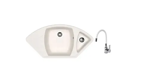 SET chiuveta Dr Gans Gabi + SanDonna F 9995 alb