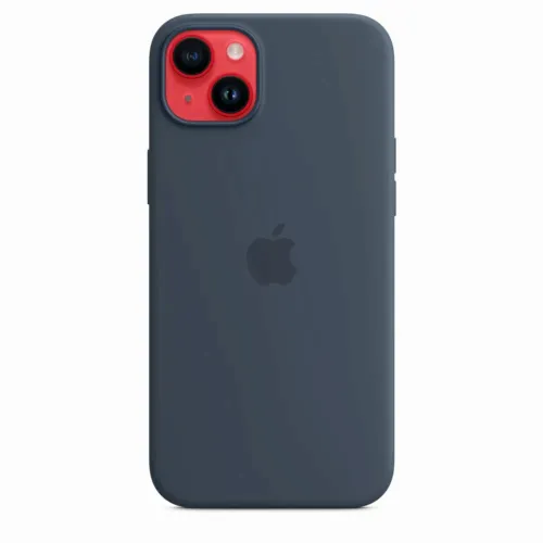 Original iPhone 14 Plus Silicone Case with MagSafe - Storm Blue, Model A2911
