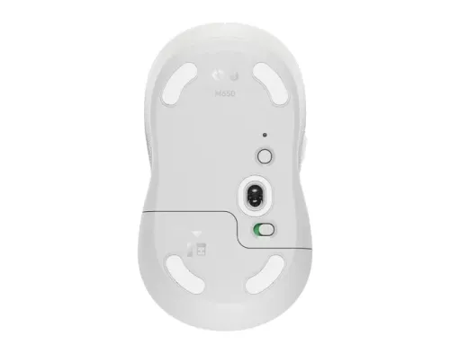 Wireless Mouse Logitech M650 Signature, Optical, 400-4000 dpi, 5 buttons, 1xAA, 2.4GHz/BT, White