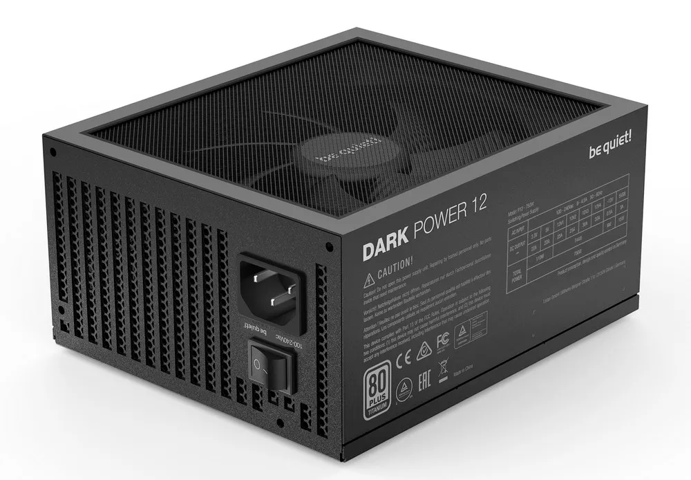 Блок питания для компьютеров be quiet! DARK POWER 12, 750Вт, ATX, Полностью модульный