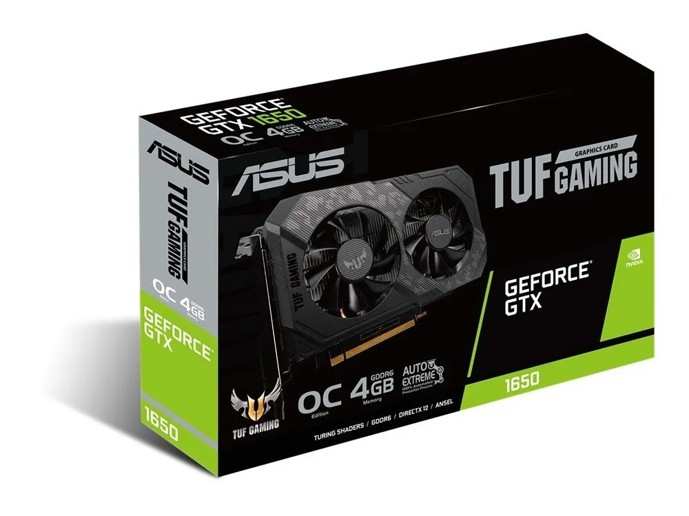 Placă Video ASUS TUF-GTX1650-O4GD6-GAMING,  4GB GDDR6 128bit