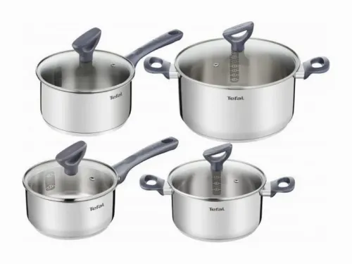 Set de vase Tefal G712S855, Oțel inoxidabil