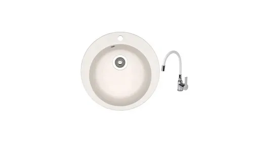 НАБОР мойки Dr Gans GALA + Battery SanDonna F9995 белый