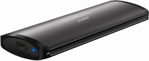 .512GB ADATA Portable SSD SE760 Titanium, USB-C 3.1 (122x44x14mm, 95g, R/W:1000/800MB/s)