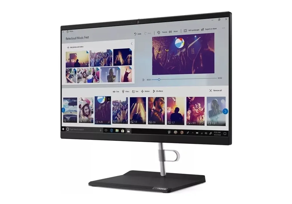 Computer All-in-One Lenovo V50a 24IMB, 23,8", Intel Core i5-10400T, 8GB/256GB, Fără SO, Negru