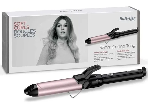 Ondulator de păr BaByliss C332E, Negru | Roz