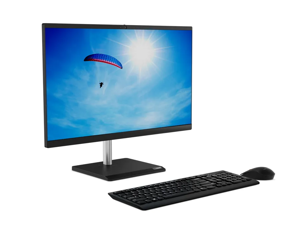 Computer All-in-One Lenovo V50a 24IMB, 23,8", Intel Core i5-10400T, 8GB/256GB, Fără SO, Negru