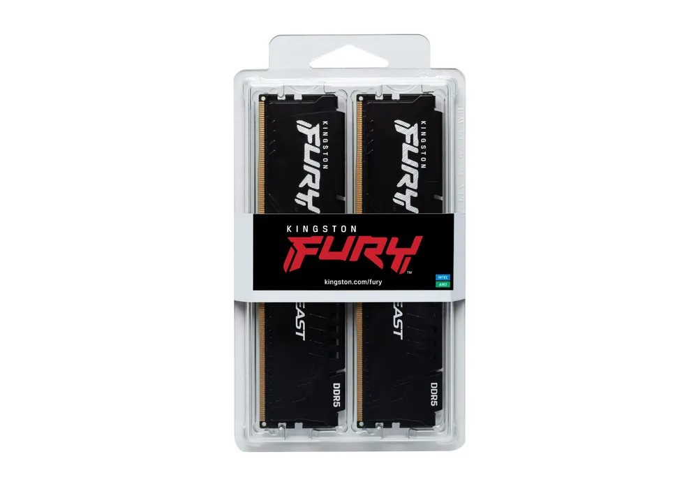 Memorie RAM Kingston FURY Beast, DDR5 SDRAM, 5200 MHz, 32GB, KF552C40BBK2-32
