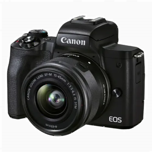 Беззеркальный фотоаппарат Canon EOS M50 Mark II, Black + EF-M 15-45 IS, Чёрный