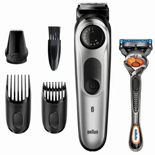 Trimmer pentru bărbați Braun BT5260, Negru | Argintiu