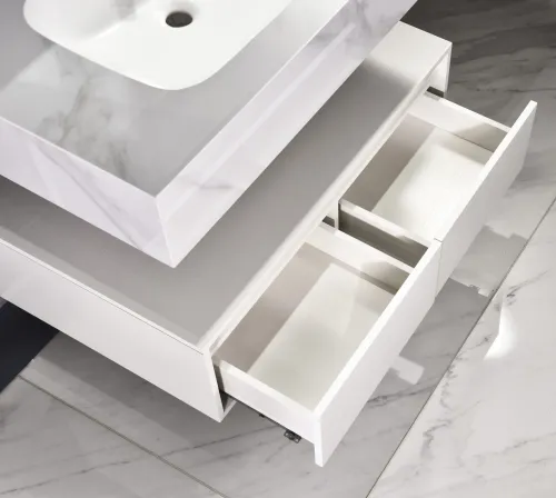 Set mobilier baie din piatra sinterizata 1016A (60cm)