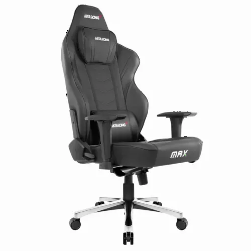 Игровое кресло AKRacing MASTERS Max, Искусственная кожа, Чёрный